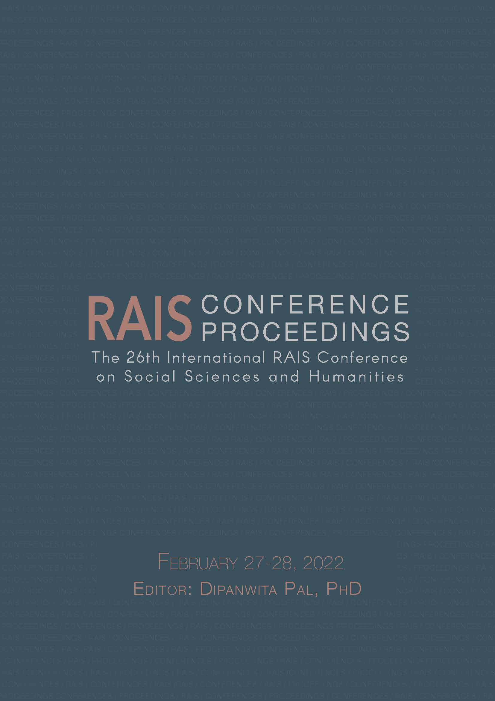 Proceedings of the 26th International RAIS Conference on Social Sciences and Humanities Cover Image