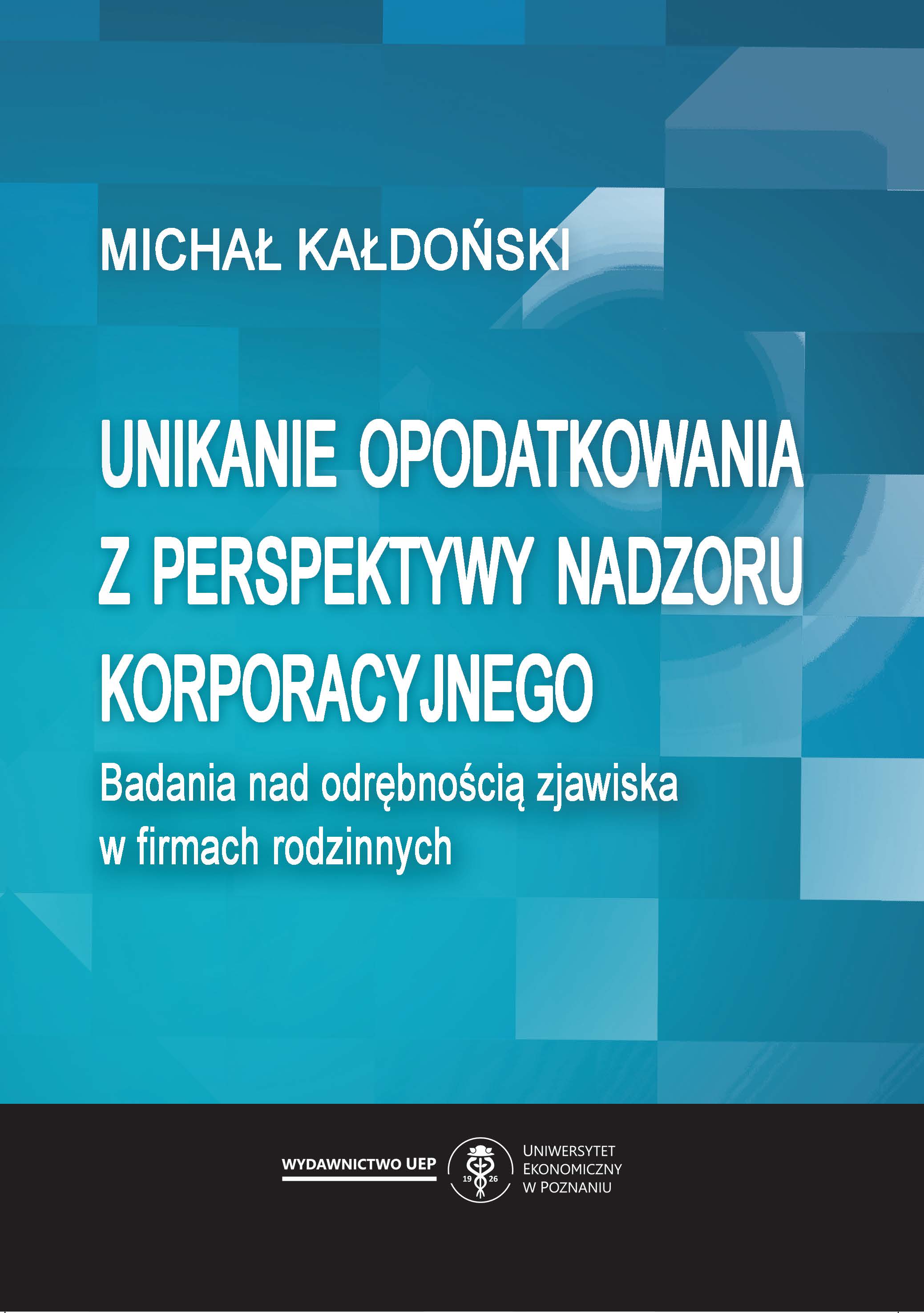 Corporate governance view of tax avoidance. Examination of differences between family and non-family companies