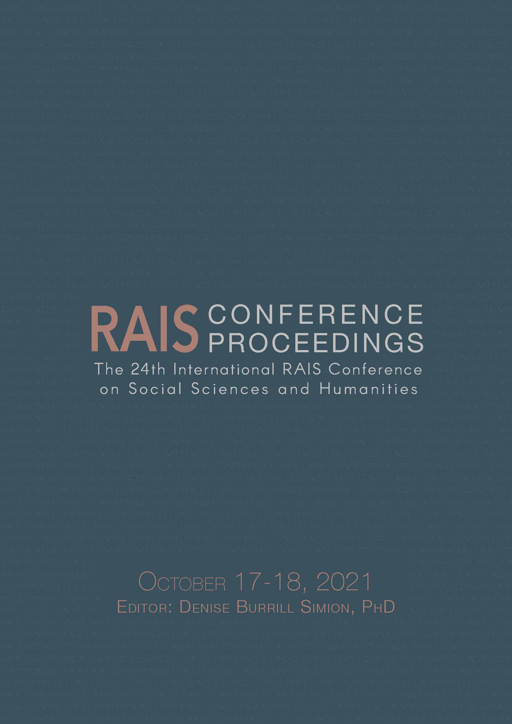 Proceedings of the 24th International RAIS Conference on Social Sciences and Humanities