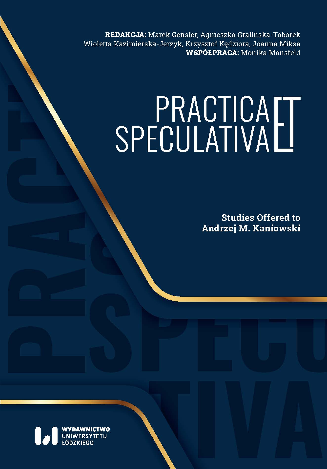 Actio libera in se and actio libera in (sua) causa in criminal law and supererogatory behaviour Cover Image