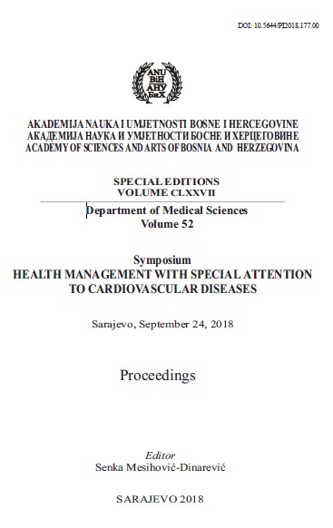 PUBLIC HEALTH INTERVENTIONS IN MANAGEMENT OF CARDIOVASCULAR DISEASES IN THE FEDERATION OF BOSNIA AND HERZEGOVINA IN THE LIGHT OF WHO HEARTS STANDARDS AS A MODEL OF GOOD PRACTICE Cover Image