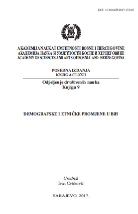 DEMOGRAPHIC AND ETHNIC CHANGES IN BIH Cover Image
