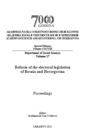 Reform of the electoral legislation of Bosnia and Herzegovina