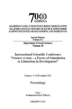 International Scientific Conference “Science system – a Factor of Stimulation or Limitation in Development” Cover Image