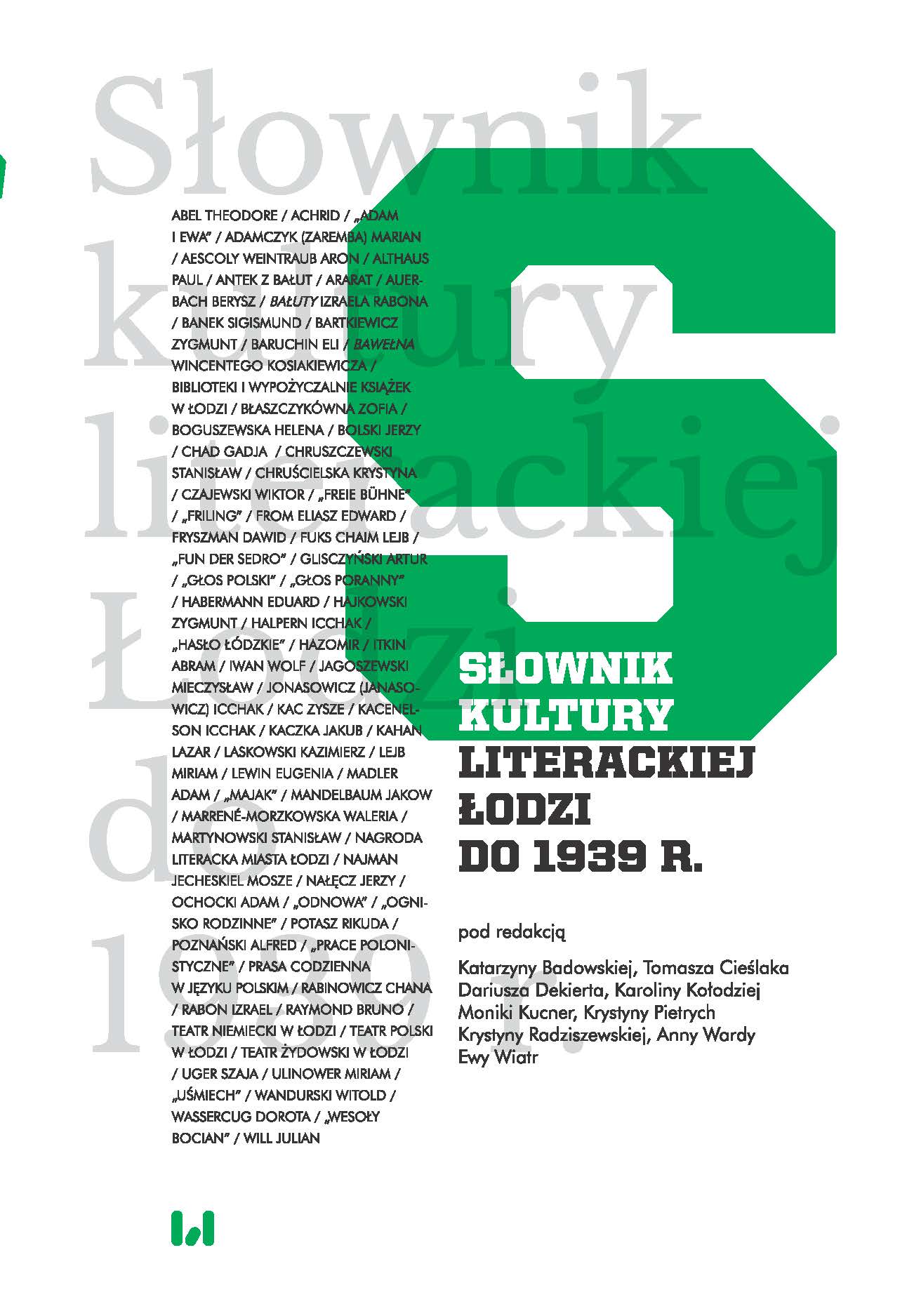 Dictionary of Literary Culture of Łódź until 1939 Cover Image
