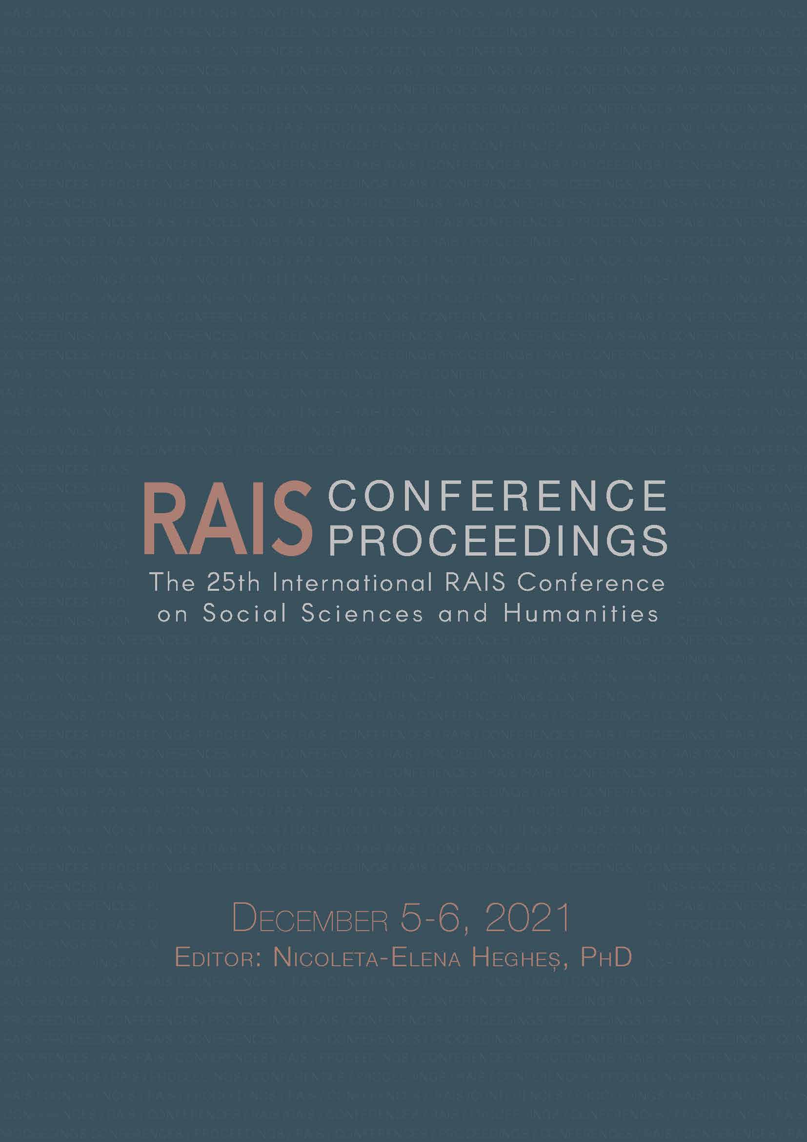 Proceedings of the 25th International RAIS Conference on Social Sciences and Humanities
