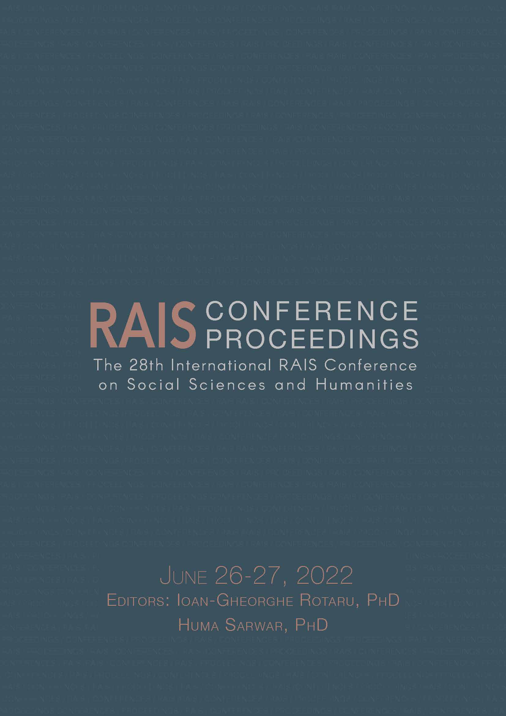 Proceedings of the 28th International RAIS Conference on Social Sciences and Humanities Cover Image