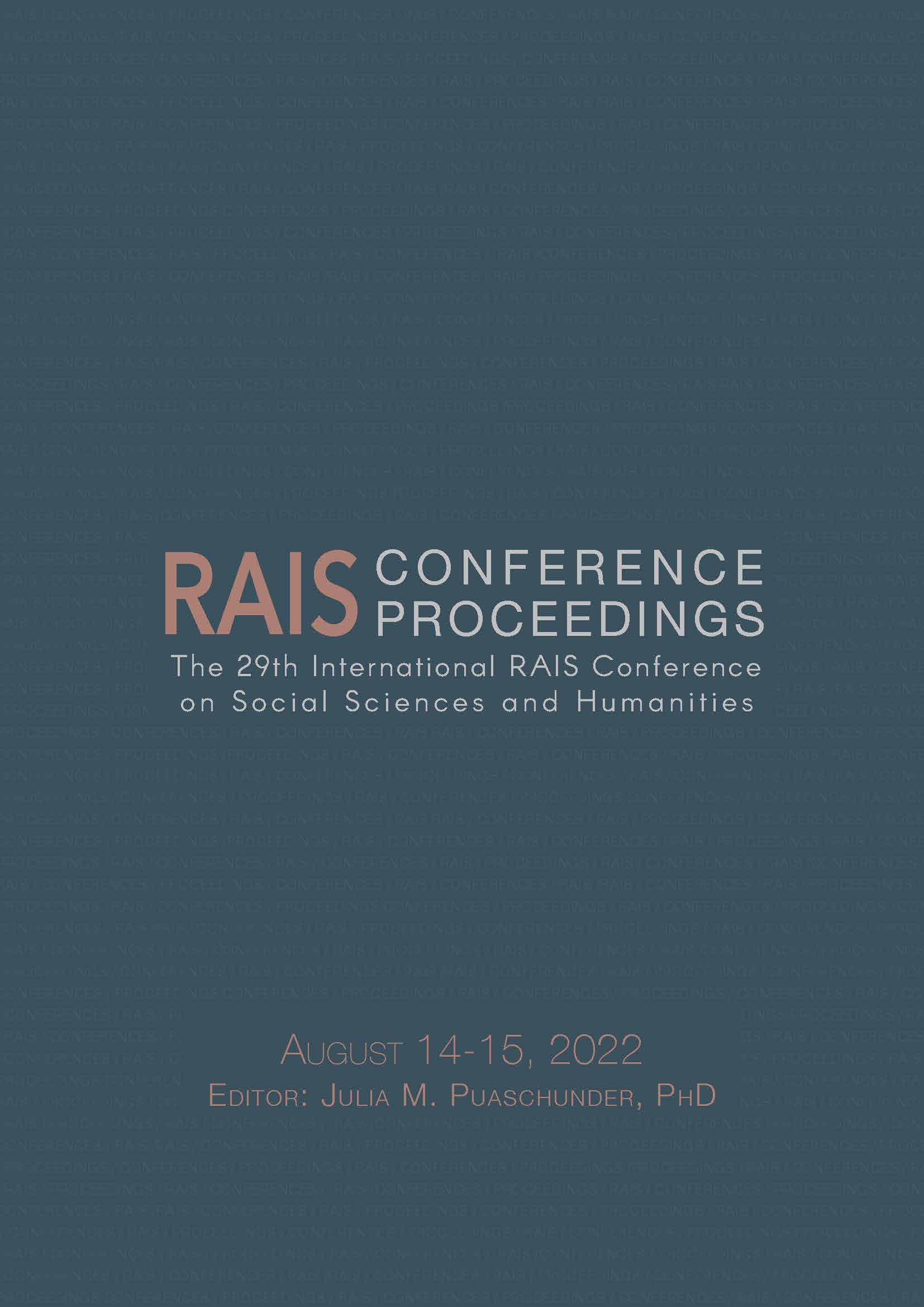 Proceedings of the 29th International RAIS Conference on Social Sciences and Humanities