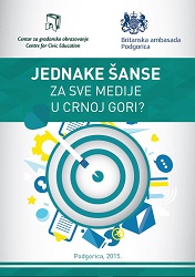 Equal chances for all media in Montenegro? - Annual report for 2014. Cover Image