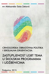 Montenegrin educational policy and sexual orientation: representation of lgbt topics in school curricula and textbooks