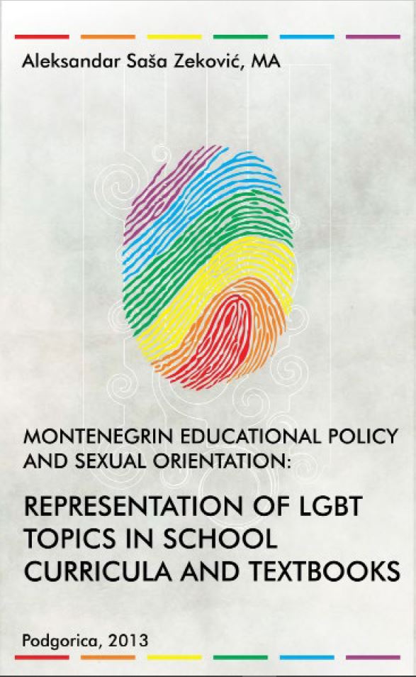Montenegrin educational policy and sexual orientation: representation of LGBT topics in school curricula and textbooks Cover Image