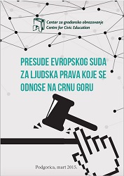 Presude evropskog suda za ljudska prava koje se odnose na Crnu Goru