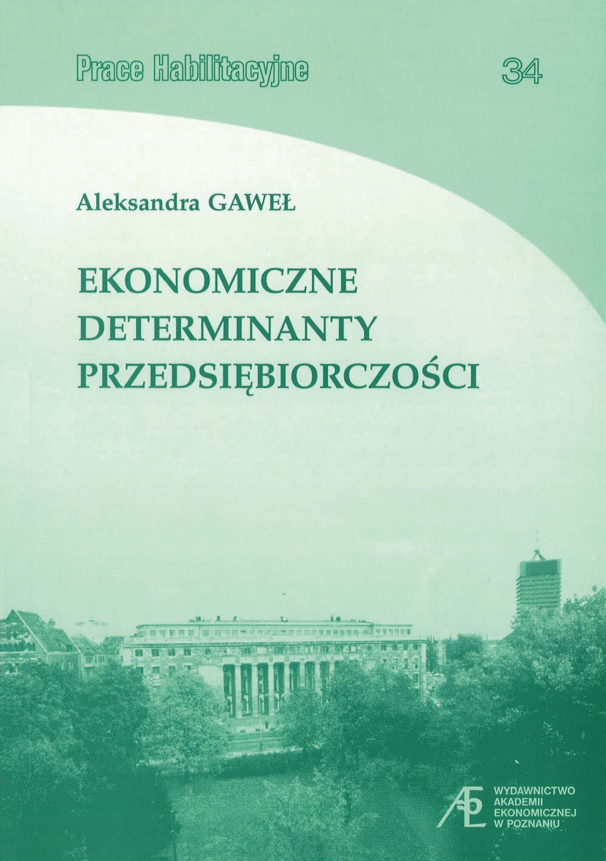 Economic determinants of entrepreneurship