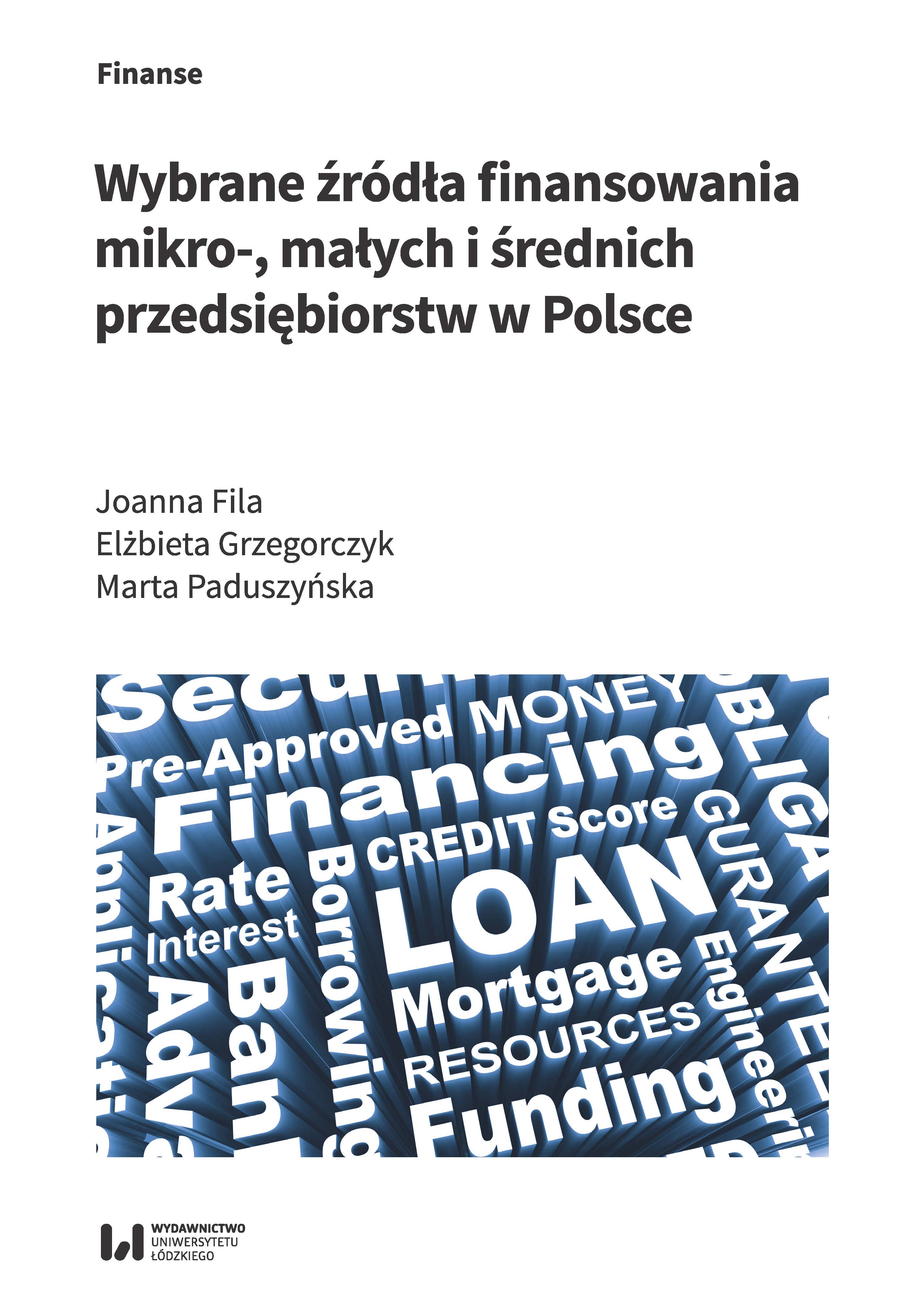 Selected sources of financing for micro, small and medium-sized enterprises in Poland