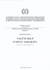 SCIENTIFIC CONFERENCE ABOUT IZET SARAJLIĆ Cover Image