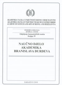 BRANISLAV ĐURĐEV'S CONTRIBUTION TO THE PUBLISHING ACTIVITY OF THE ORIENTAL INSTITUTE IN SARAJEVO Cover Image