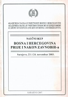 NAUČNI SKUP - BOSNA I HERCEGOVINA PRIJE I NAKON ZAVNOBIH-A