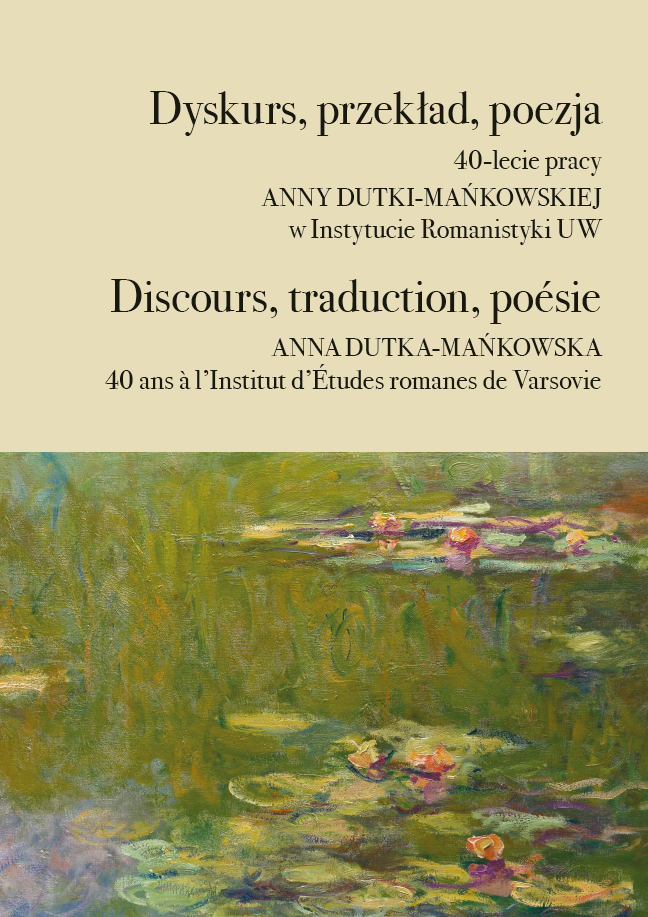 Discourse. Translation. Poetry