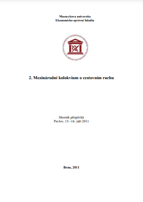 2. Mezinárodní kolokvium o cestovním ruchu: Sborník příspěvků. Pavlov, 15.–16. září 2011