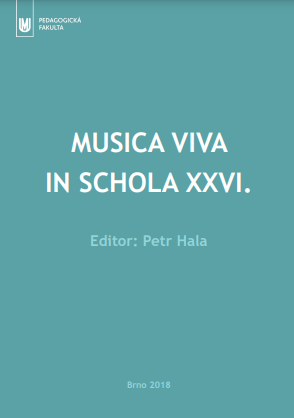 Representation of musical activities in the teaching of music theory at primary art schools - partial conclusions of the exploratory survey of the Department of Music Education PdF MU in Brno 2018 Cover Image