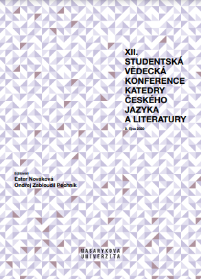 XII. Student Scientific Conference of the Czech Language and Literature Department Cover Image