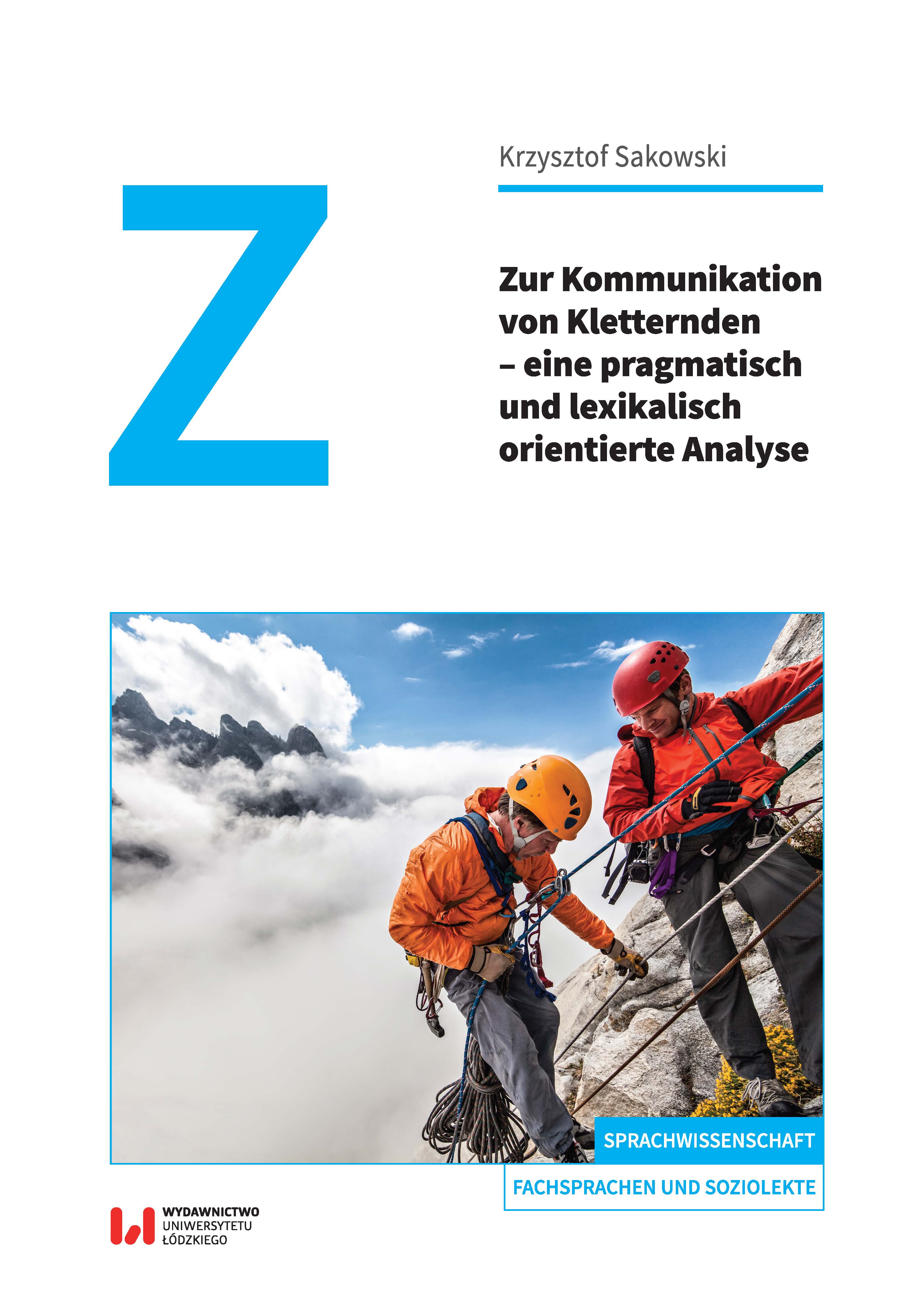 Communication of climbers – pragmatic and lexical analysis Cover Image