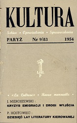 PARIS KULTURA – 1954 / 083 Cover Image
