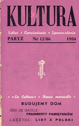 PARIS KULTURA – 1954 / 086 Cover Image