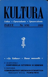 PARIS KULTURA – 1955 / 095 Cover Image