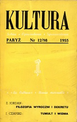 PARIS KULTURA – 1955 / 098 Cover Image