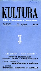PARIS KULTURA – 1959 / 140 Cover Image