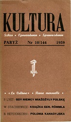 PARIS KULTURA – 1959 / 144 Cover Image