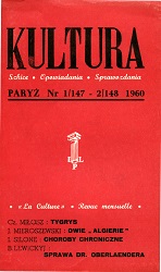 PARIS KULTURA – 1960 / 147+148 Cover Image