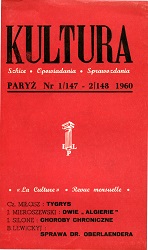 PARIS KULTURA – 1960 / 147+148 Cover Image