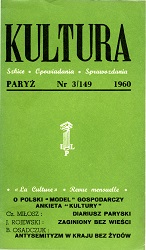 PARIS KULTURA – 1960 / 149 Cover Image