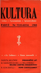 PARIS KULTURA – 1960 / 153-154 Cover Image