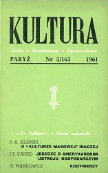 PARIS KULTURA – 1961 / 163 Cover Image