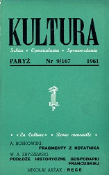 PARIS KULTURA – 1961 / 167 Cover Image
