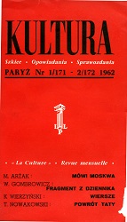 PARIS KULTURA – 1962 / 171+172 Cover Image