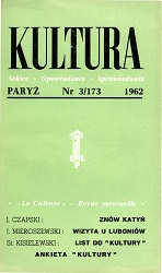 PARIS KULTURA – 1962 / 173 Cover Image