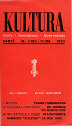 PARIS KULTURA – 1963 /  183+184 Cover Image