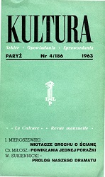 PARIS KULTURA – 1963 / 186 Cover Image