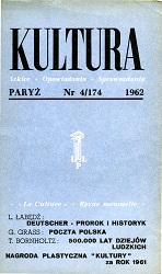 PARIS KULTURA – 1962 / 174 Cover Image