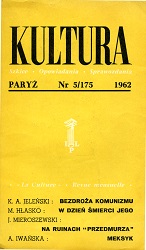 PARIS KULTURA – 1962 / 175 Cover Image