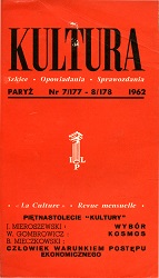 PARIS KULTURA – 1962 / 177+178 Cover Image