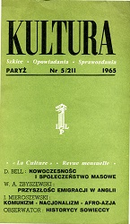 PARIS KULTURA – 1965 / 211 Cover Image