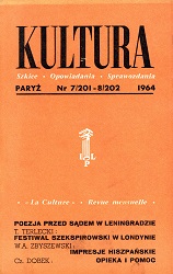 PARIS KULTURA – 1964 / 201+202 Cover Image