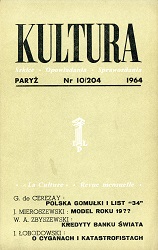 PARIS KULTURA – 1964 / 204 Cover Image