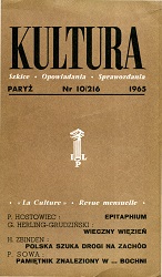 PARIS KULTURA – 1965 / 216