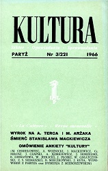PARIS KULTURA – 1966 / 221 Cover Image